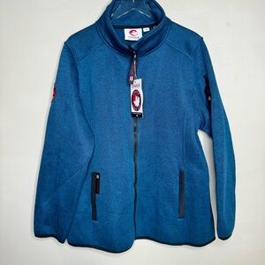Canada Weather Gear Zip-Up Fleece Jacket Size 2X Blue